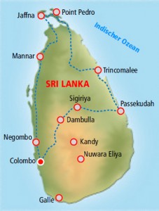 Map Sri Lanka