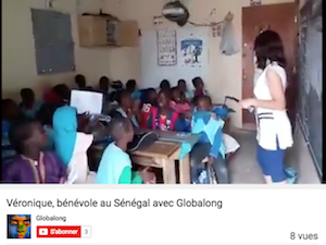 globalong bénévolat Sénégal enfant chant