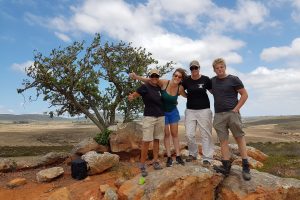 Volunteers taking part in a conservation project for 6 months in South Africa