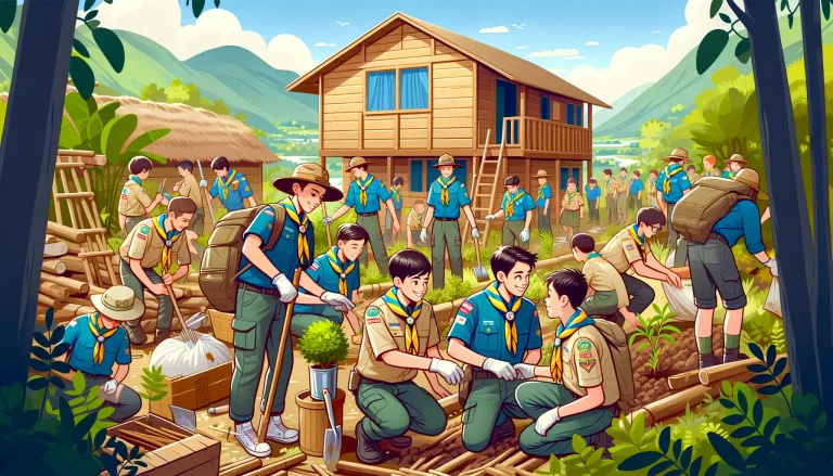 Scouts en mission humanitaire