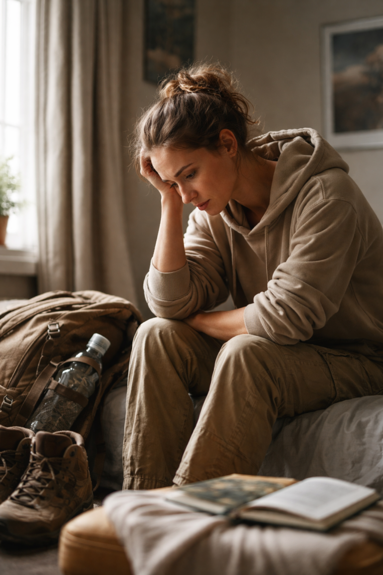 Bénévole ressentant le post-mission blues à son retour