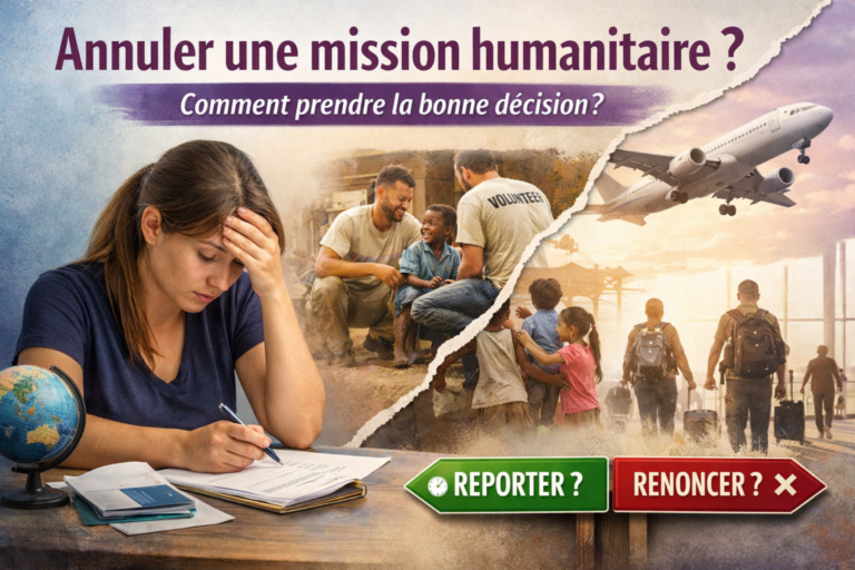 Annuler une mission humanitaire