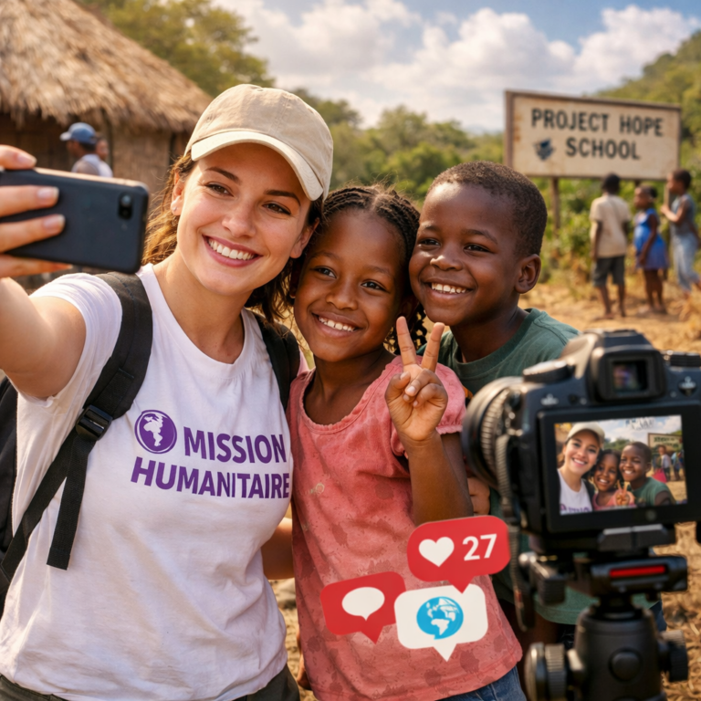 partager sa mission humanitaire sur les réseaux