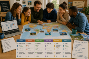 Préparation du voyage à l'étranger de mes enfants