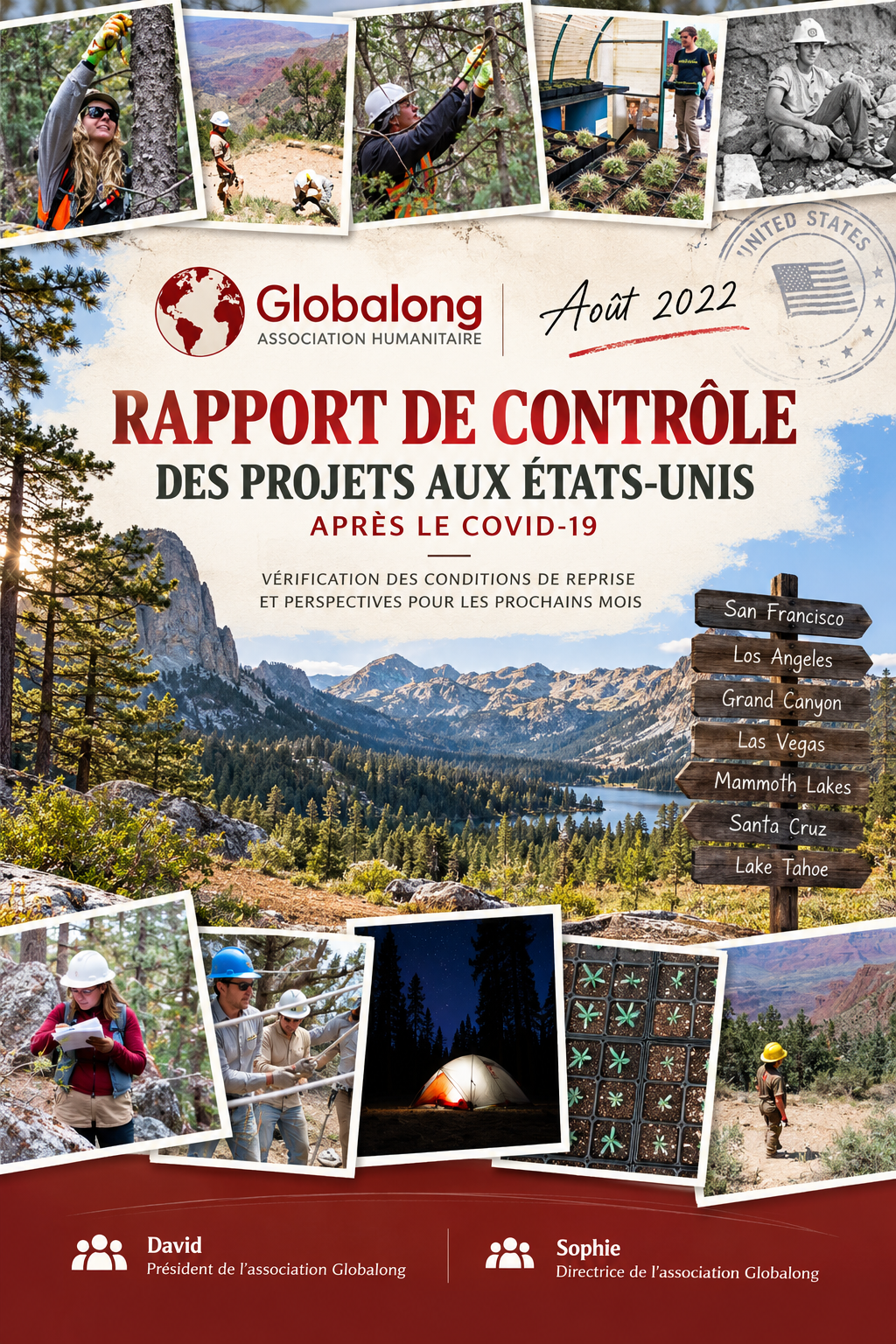 Rapport de contrôle Globalong aux États-Unis – Août 2022 Page de garde du rapport de contrôle Globalong aux États-Unis en août 2022 après la pandémie de Covid-19