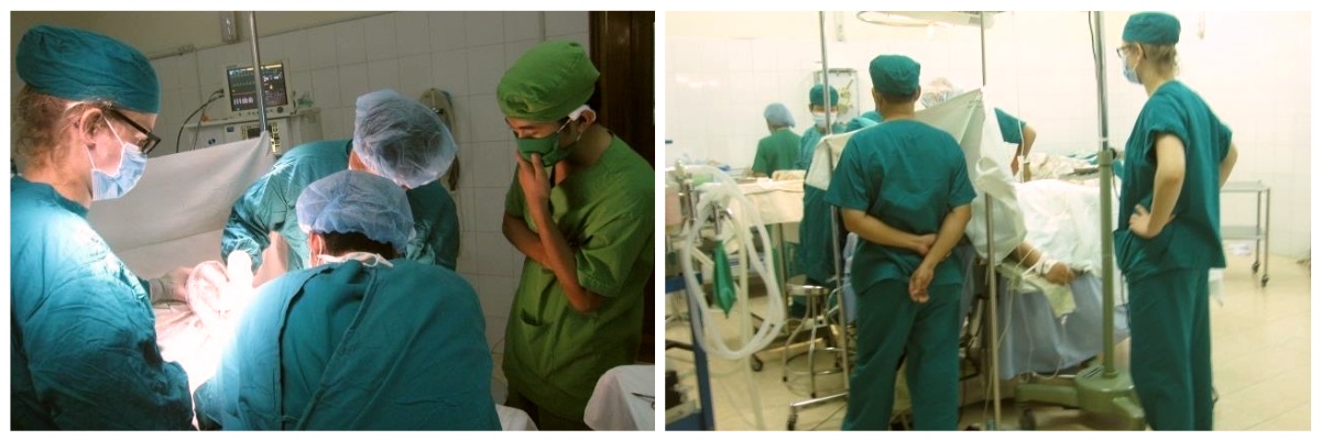 médecin et infirmier en stage au Vietnam Volontariat international en service hospitalier