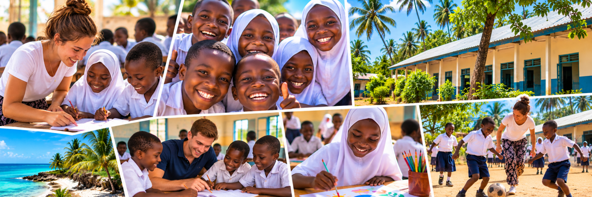 Projet de bénévolat et stage dans une école à Zanzibar