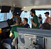 Stage étudiant sur un bateau en mer