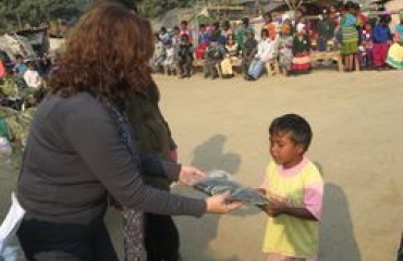 Bénévole en action humanitaire en Inde