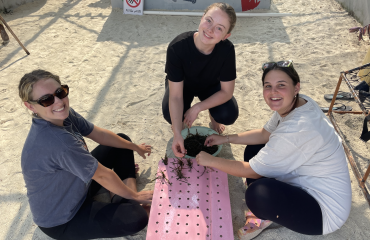Stagiaires en biologie aux Maldives