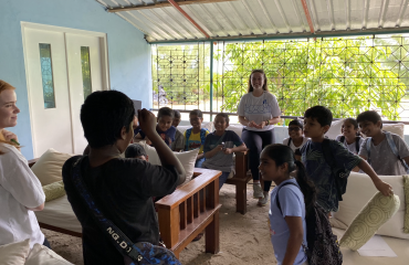 Etudiants en stage aux Maldives