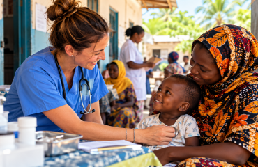 Stage médical à Zanzibar auprès d'un enfant dans une structure de santé locale