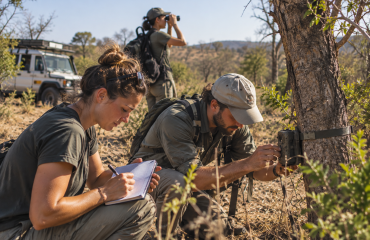 Volontaires participant à des activités de recherche sur le terrain en Afrique du Sud