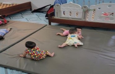Espace de jeu pour jeunes enfants dans un centre à Da Nang au Vietnam
