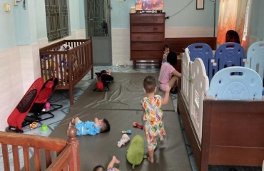 Espace de vie destiné aux jeunes enfants dans le centre à Da Nang