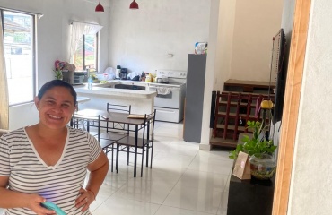 Salle de bain d'un hébergement en famille au Costa Rica